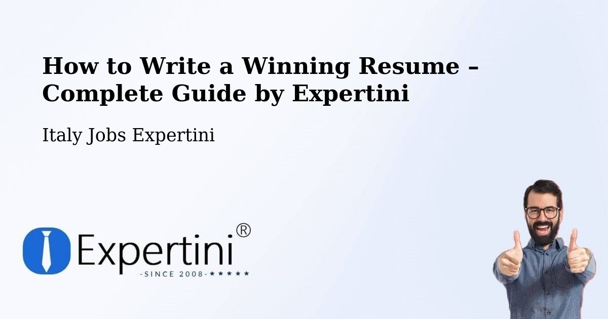 Resume Writing Guide for Job Seekers – Comano - Comano, Italy Jobs Expertini
