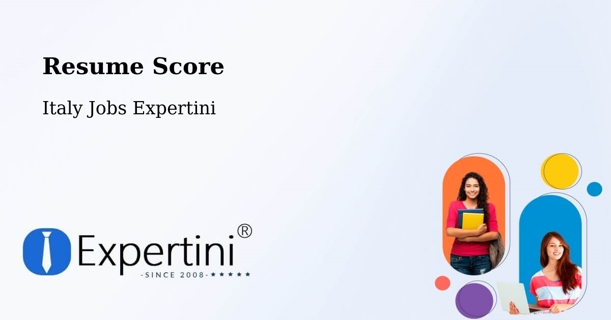 Resume Score & Job Description Match Tool – Comano - Italy Jobs Expertini