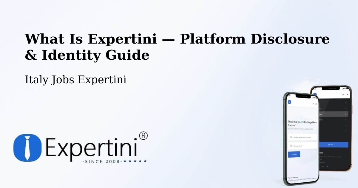 What Is Expertini — Platform Disclosure & Identity Guide – Comano